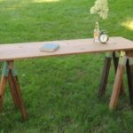 : sawhorse coffee table