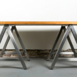 : sawhorse desk adjustable height