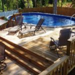 : simple above ground pool decks