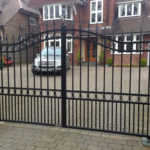 : single wrought iron gates