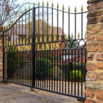 : sliding wrought iron gates
