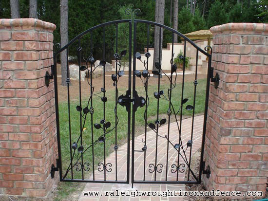 small wrought iron gates