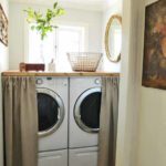 : storage ideas for a small laundry room