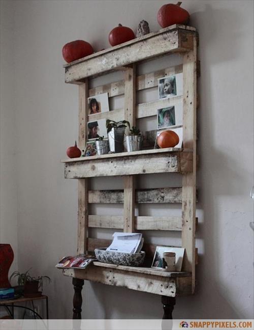 tips wood pallet shelves