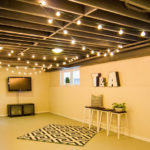 : unfinished basement ceiling ideas