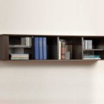 : wall mounted bookshelves wood