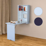: wall mounted desk hutch