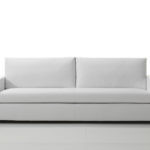 : white modern leather sofa