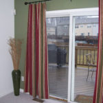 : window treatments for sliding glass doors in bedroom