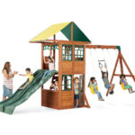: wooden swing sets for toddlers