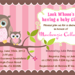 : yellow and gray owl baby shower invitations