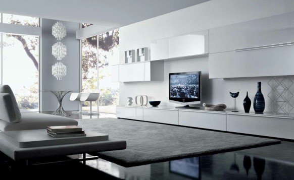 minimalist living room apartment