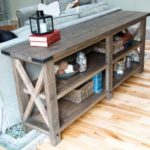 : rustic coffee table and tv stand