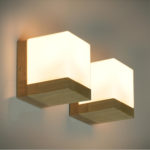 : wall lamps in living room