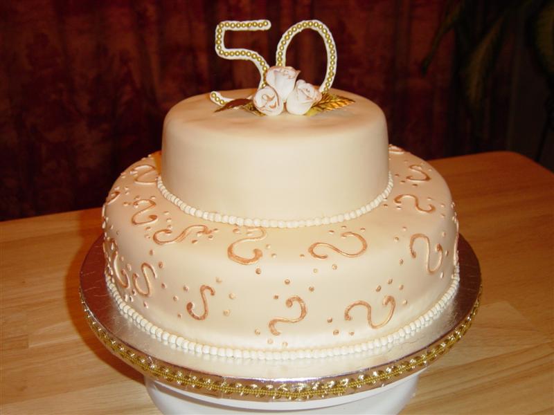 50th anniversary cake knife server set