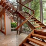 : wooden staircase