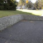 : cinder block retaining wall drainage