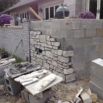 : cinder block retaining wall height