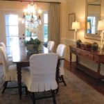 : dining room chair slipcovers long