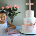 : first communion cakes girl