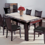 : marble top dining table rectangular