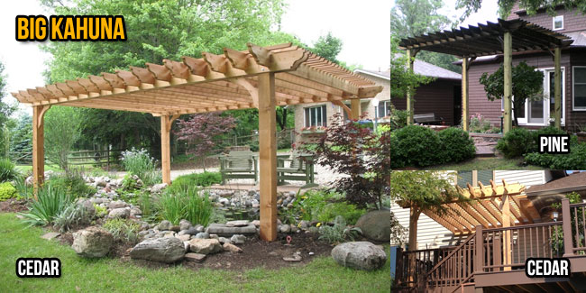 pergola kits with solid roof