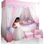 Princess Canopy Bed for Girls