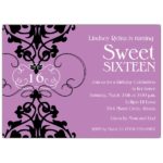 Sweet 16 Invitations Layout