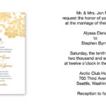 : wedding invitation wording casual