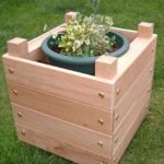: wooden planter boxes designs
