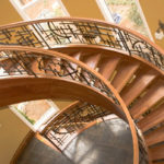 : wooden staircase details