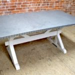 : zinc top dining table care