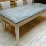 : zinc top dining table cleaning